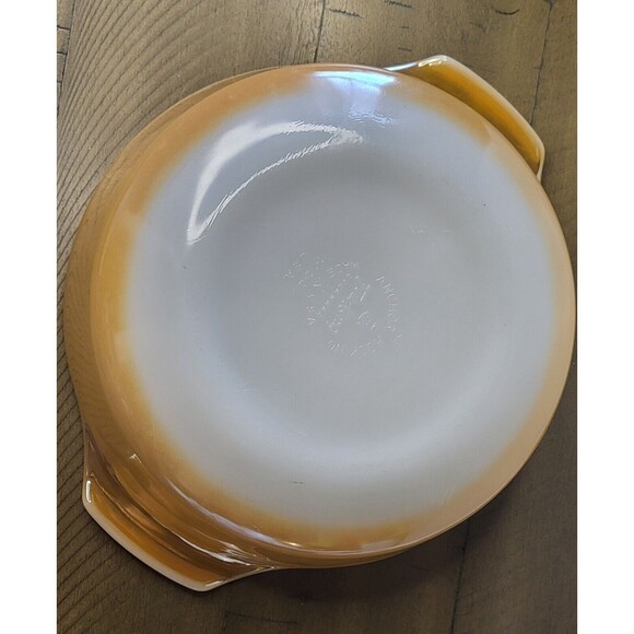 Vintage Fire King Peach Luster Ware 433 1- 1/2 qt Casserole Dish - Picture 3 of 6